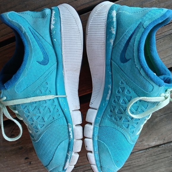 Nike Womens Free 7.0 396044-431 Blue Running Shoes Lace Up Low Top Size 9.5 - Picture 6 of 8